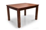 RASWOOD Sheesham Wood 4 Seater Dining Table – Brown Teak Finish - Image 3
