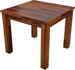 RASWOOD Sheesham Wood 4 Seater Dining Table – Natural Honey Finish - Image 3