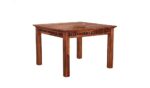 RASWOOD Sheesham Wood 4 Seater Dining Table – Dark Honey Finish - Image 4