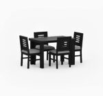 RASWOOD Sheesham Wood 4 Seater Dining Table – Warm Chestnut Finish - Image 2