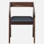 klint Sheesham Wood Arm Chair In Honey Oak Finish - Image 4