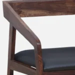 klint Sheesham Wood Arm Chair In Honey Oak Finish - Image 6