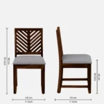 modern luxury dining table set with storage and comfortable seating - Image 3