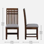 Vrusilla Sheesham Wood 6 Seater Dining Set In Provincial Teak Finish With Bench - Image 6