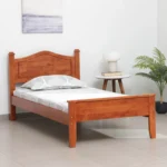 Wexora Solid Sheesham Wood Single Bed with Strong Base in Natural Finish for Home - Image 7