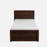 Eorten Sheesham Wood Single Bed In Provincial Teak Finish With Box Storage - Image 7