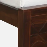 Lorixa Solid Wood Single Bed in Rich Walnut Tone - Image 9