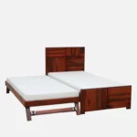 Grlina Wooden Single Bed in Warm Honey Oak Finish - Image 11