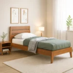 Lrenova Wooden Single Bed with Classic Style and Long Lasting Build Quality