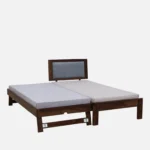Oelmora Solid Wood Single Bed with Minimalist Design and Smooth Finish - Image 9