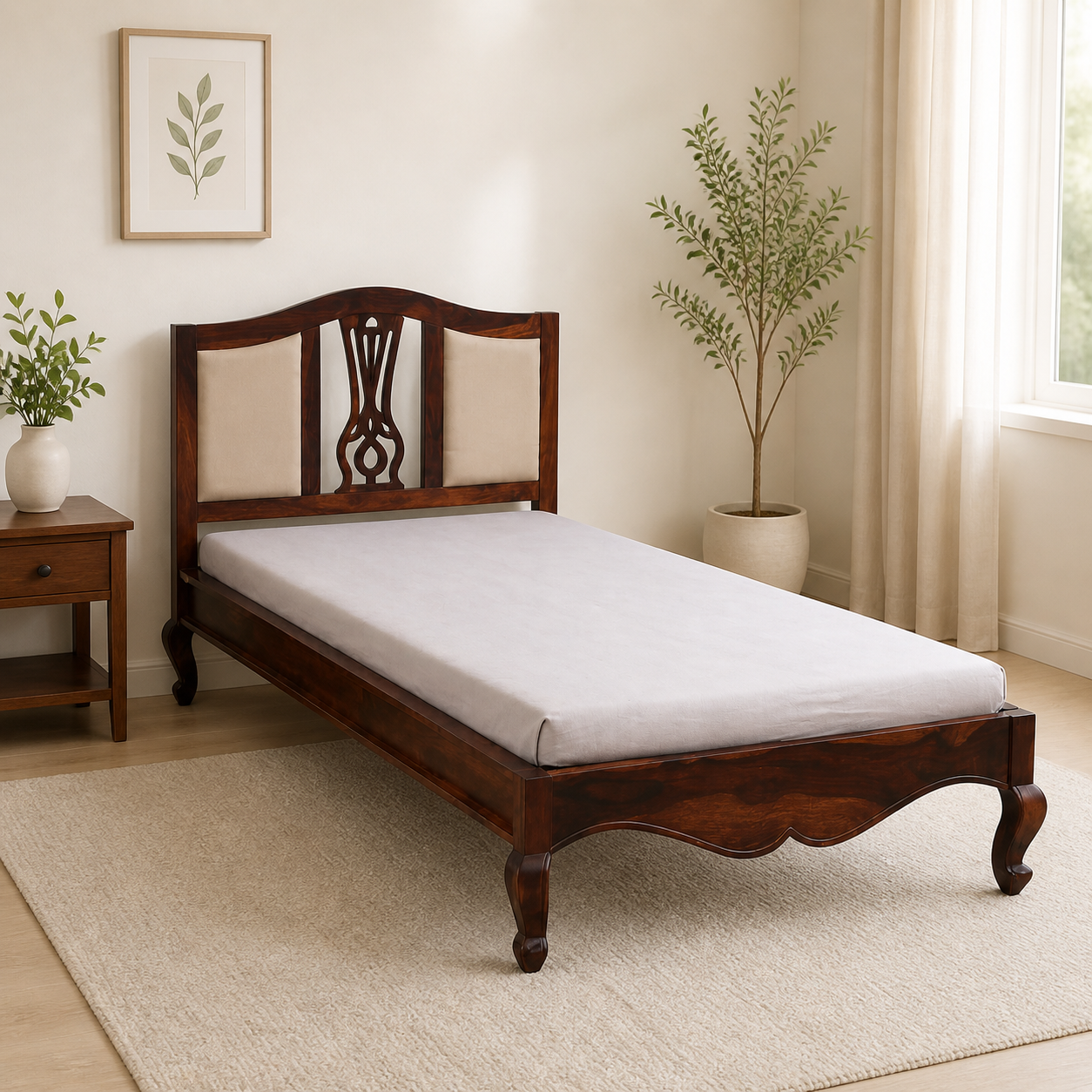 Trivona-Solid-Wood-Single-Bed-with-Natural-Grain-Texture-classic-wood-1.webp Trivona Solid Wood Single Bed with Natural Grain Texture - Image 1