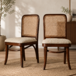 Kosmo Teak Wood Dining Chair In NaturalFinish (SET OF 2) - Image 2