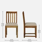 Cenvora Sheesham Wood Dining Set in Balanced Wood Texture - Image 8