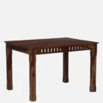 Eenvira Solid Wood Dining Table with Natural Flow Finish - Image 6
