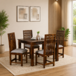 lolvira Solid Wood Dining Table in Pure Natural Essence Finish