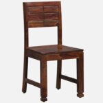 Uovixa Wooden Dining Table with Elegant Natural Finish - Image 2