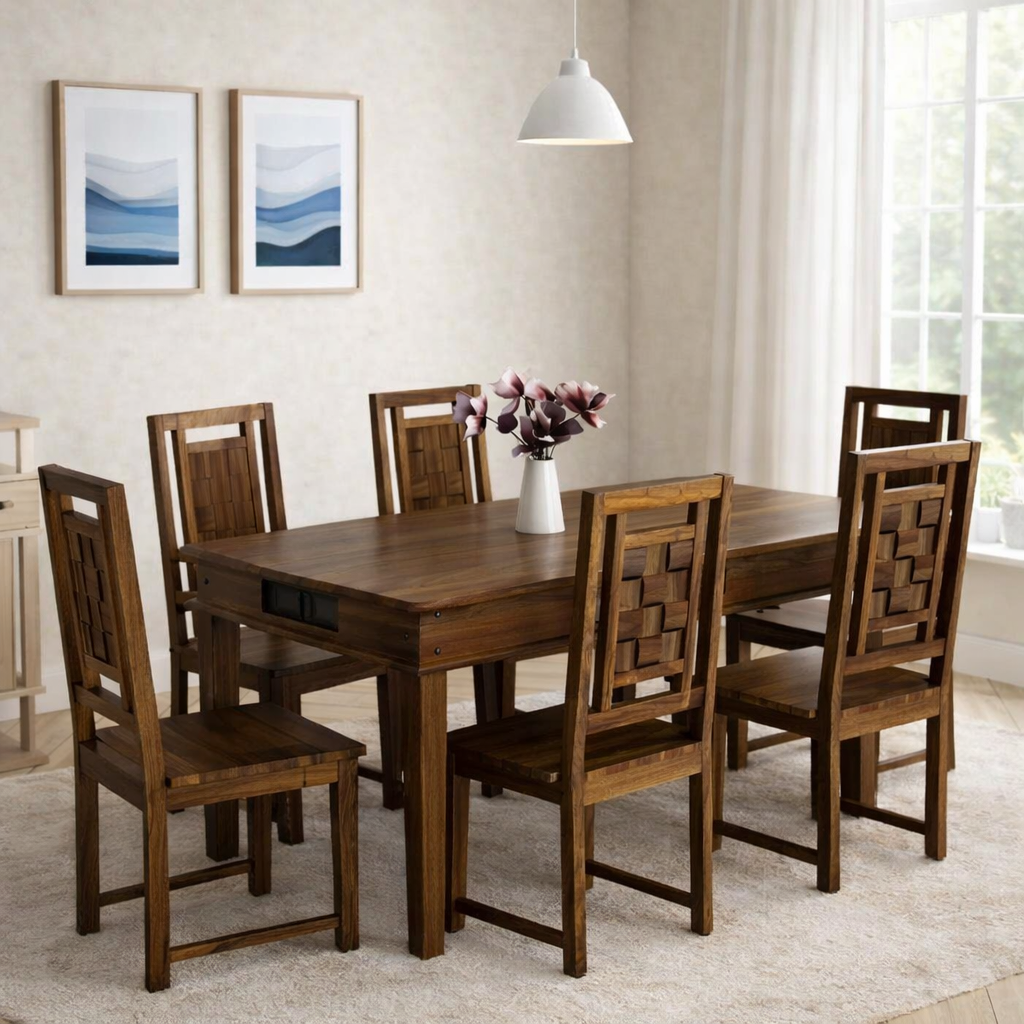 Jrenvia-Solid-Wood-Dining-Table-in-Forest-Natural-Finish-classic-wood-1-1.webp Jrenvia Solid Wood Dining Table in Forest Natural Finish - Image 1