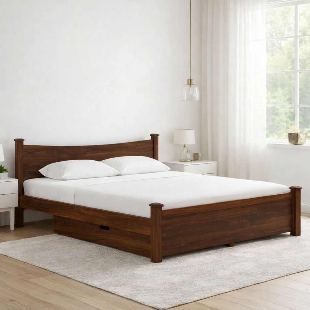Sravena-Sheesham-Wood-Storage-Bed-in-Natural-Rustic-Tone-classic-wood-1.webp Sravena Sheesham Wood Storage Bed in Natural Rustic Tone - Image 1