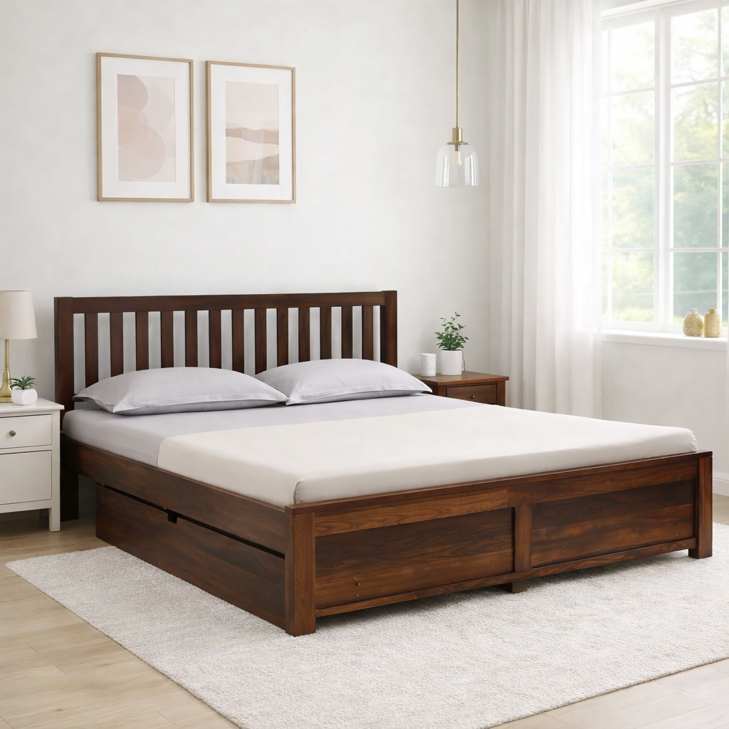 Dryntal-Sheesham-Wood-Storage-Bed-in-Forest-Natural-Tone-classic-wood-1.png Dryntal Sheesham Wood Storage Bed in Forest Natural Tone - Image 1