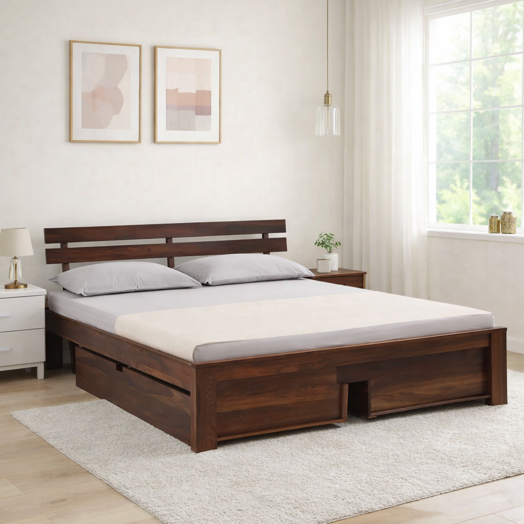 Yaturyx-Sheesham-Wood-Storage-Bed-in-Raw-Natural-Finish-classic-wood-3.webp Yaturyx Sheesham Wood Storage Bed in Raw Natural Finish - Image 1