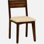 Nain Sheesham Wood Cushioned Dining Chair With Brass Inlay In Provincial Teak Finish (SET OF 2) - Image 5
