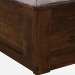 Regal Designer Wooden Storage Bed with Premium Walnut Finish for Modern Home - Image 6
