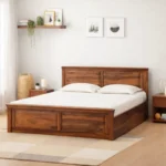 Rerona Contemporary Storage Bed with Upholstered Backrest and Hydraulic Storage