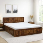 Yrbanova Contemporary Storage Bed with Luxury Finish