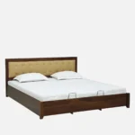 Orvesta Modern Storage Bed with Soft Headboard Finish - Image 5