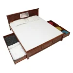 Kstoria Wooden Storage Bed with Elegant Interior Finish - Image 6