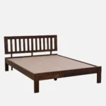 Jenvoria Modern Natural Finish King Size Wooden Bed with Premium Design - Image 3