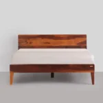Oevanto Luxury Natural Finish Wooden Cot for Elegant Bedroom Interiors - Image 2