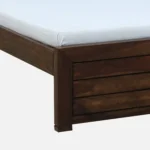 Creviano Elegant Solid Wood Bedroom Bed with Natural Finish - Image 2