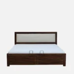 Creviano Elegant Solid Wood Bedroom Bed with Natural Finish - Image 3