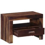 Kustic Haven Wooden Bedside Table for Modern Bedrooms - Image 4