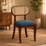 Book Sheesham Wood Dining Chair In Scratch Resistant Provincial Teak Finish