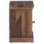 Hustica Handcrafted Wooden Bedside Cabinet with Drawer - Image 3
