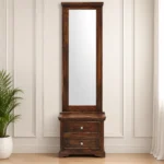 Gingston Solid Wood Dressing Table in Classic Walnut Finish