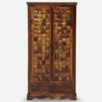 Cvok Contemporary Wooden Grain Storage Wardrobe - Image 5