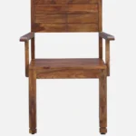 Cambrey Solid Sheesham Wood Chair in Walnut Finish - Image 2