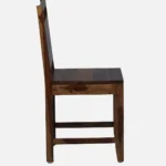 Yergen Sheesham Wood Accent Chair in Rustic Finish Set Of 2 - Image 5