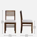 Denice Handcrafted Sheesham Wood Chair (SET OF 2) - Image 2