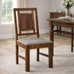 Lrenza Sheesham Wood Side Chair in Rustic Finish