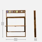 Sranya Solid Sheesham Wood 4 Seater Dining Table with Natural Grain Finish - Image 4