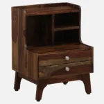 RoyalTimber Natural Finish Bedside Table - Image 7