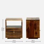 Kspen Natural Wood Bedroom Cabinet - Image 4