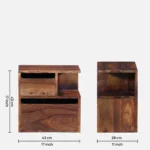 Hlorence Natural Finish Side Cabinet - Image 5