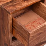 Blpine Natural Finish Bedside Table - Image 3