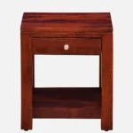 Cerno Solid Wood Bedside Table in Warm Birch Natural Finish - Image 6