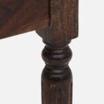 Dalder Sheesham Wood Nightstand in Sun-Dried Oak Finish with Drawer - Image 2